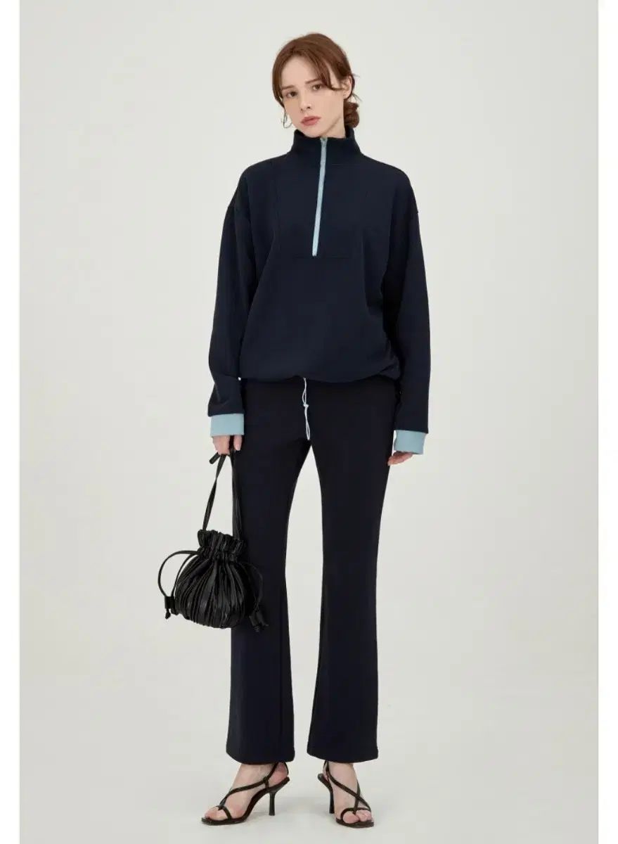 ブーツカット スウェットパンツ ネイビー S