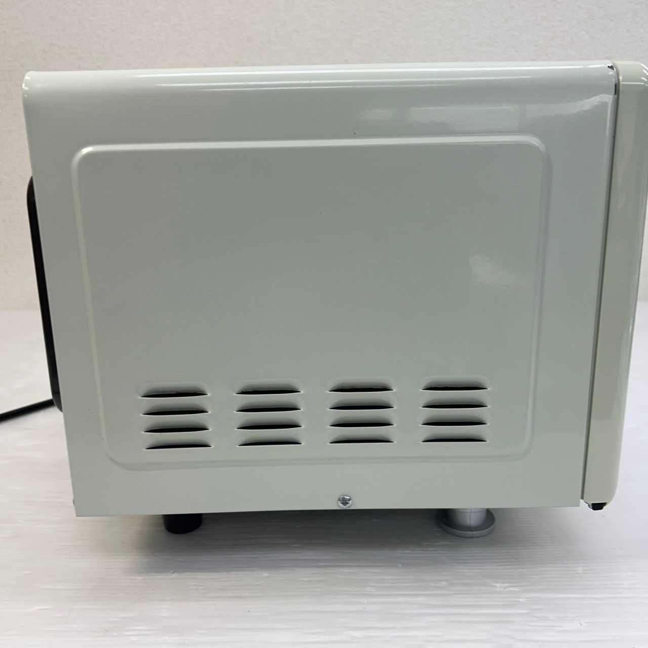 動作 済 LADONNA ラドンナ Toffy トフィー コンパクト 電子レンジ K-DR1 17L フラットテーブル レトロ 家電 アッシュホワイト WWW_KANDAIZUMI_COM