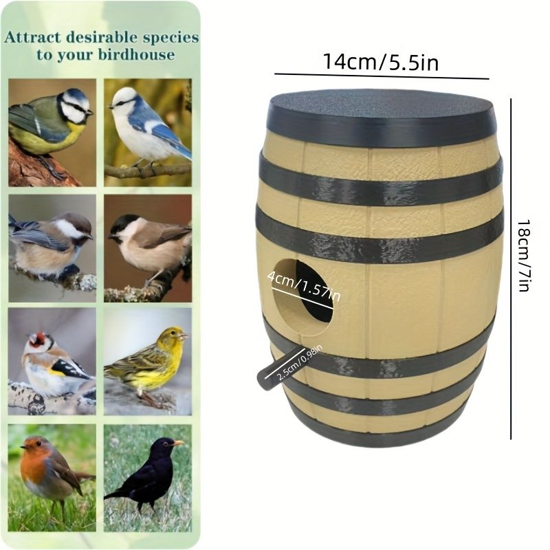 野鳥用巣箱】 アクリル 鳥小屋 バードハウス 完成品 吊り下げ