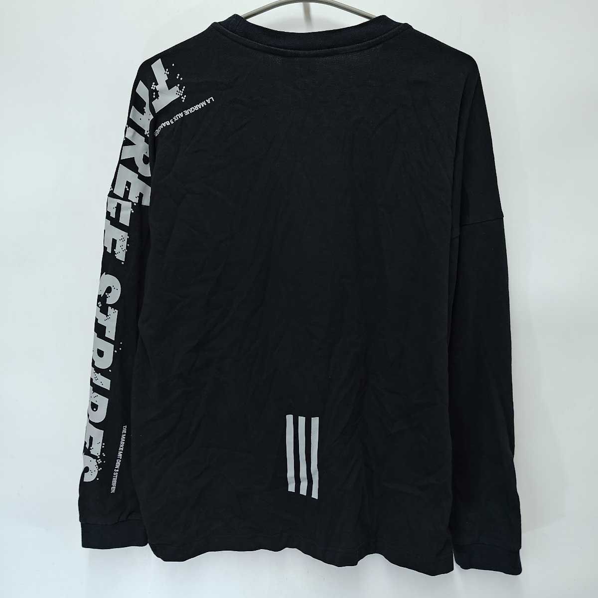 アディダス ワード ルーズ 長袖TEE スポーツウェア ロンT Lブラック  GN0761 メンズ ADIDAS