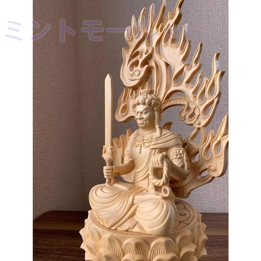 仏像 不動明王 不動明王像 檜木 木彫 仏具 仏像 不動明王 不動明王像 檜木 木彫 仏具 - メルカリ