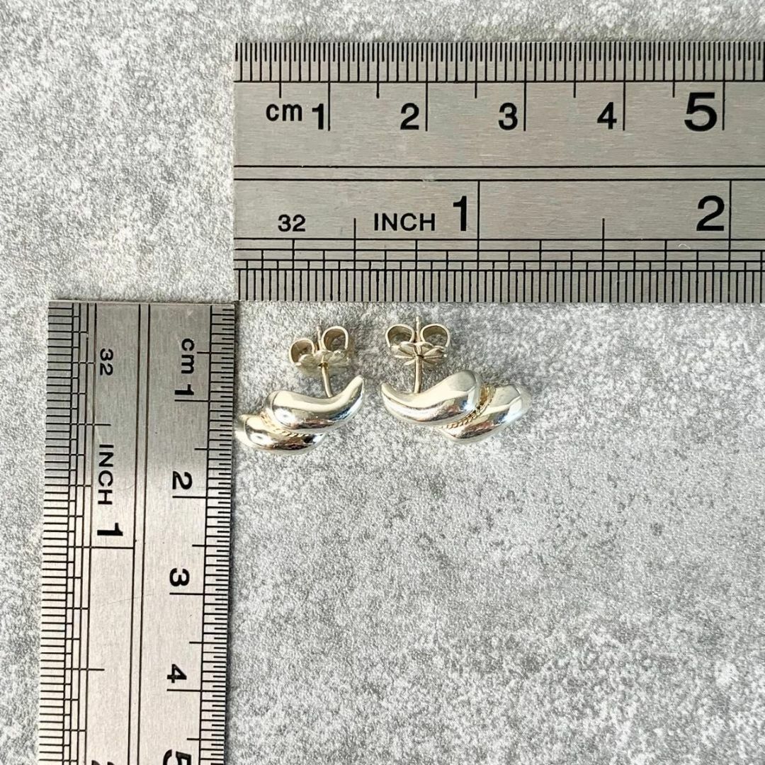 オールドティファニー ツイスト シェル 925 585 コンビ ピアス HO4e