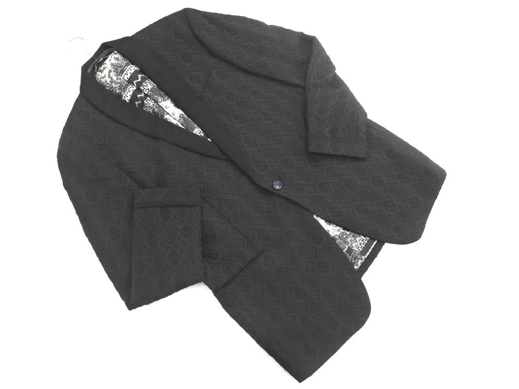 ETROテーラードジャケット ETRO エトロ テーラード ジャケット size50/黒 ◇□◎メンズ