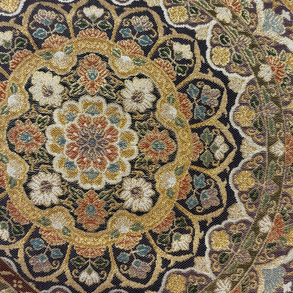 【新品】本金箔袋帯 お太鼓柄 わらべ絵草紙暦 袋帯 美品 逸品 じゅらく 落款 じゅらく帝王紫 華文 草花 金糸
