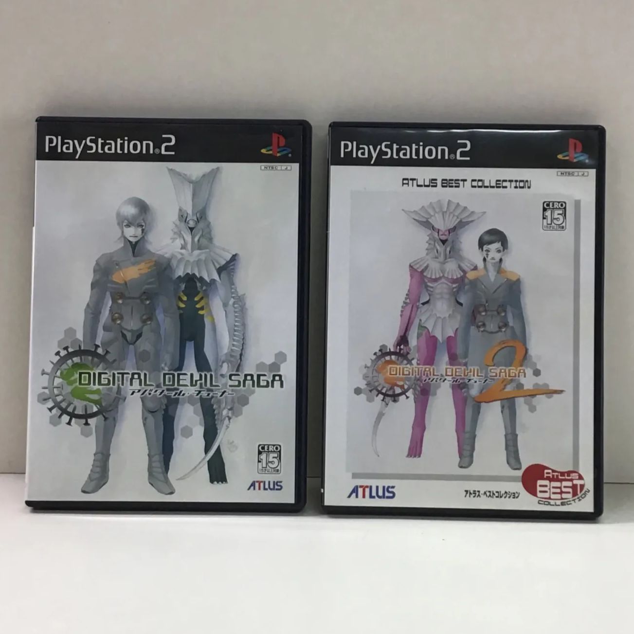 59 PS2 ソフト DIGITAL DEVIL SAGA アバタール・チューナー 1 2 セット 