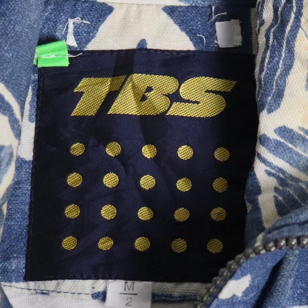 80s TBS エスニック サーフ系プリント 総柄ジップアップナイロン 