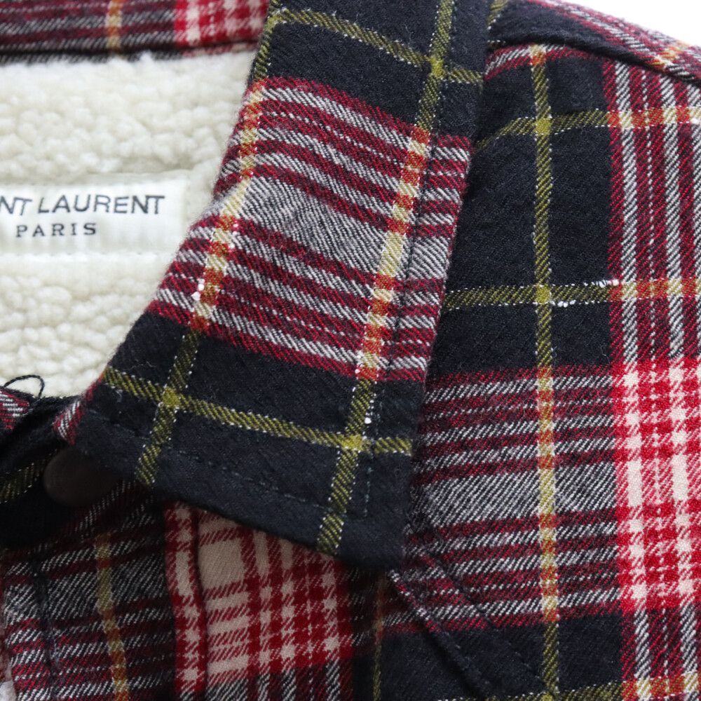SAINT LAURENT PARIS (サンローランパリ) 19AW 裏ボアチェック
