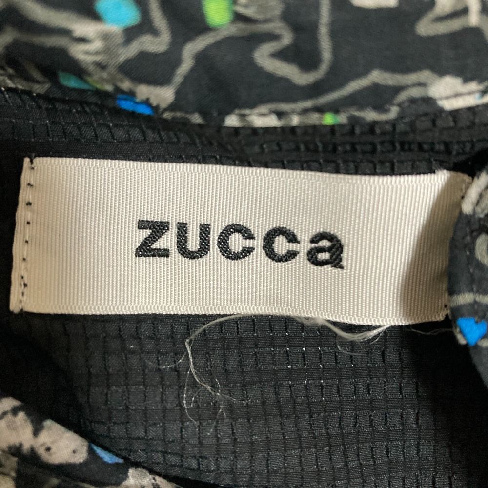 美品 23AW Zucca ズッカ グラニュラープリント シャツワンピース M