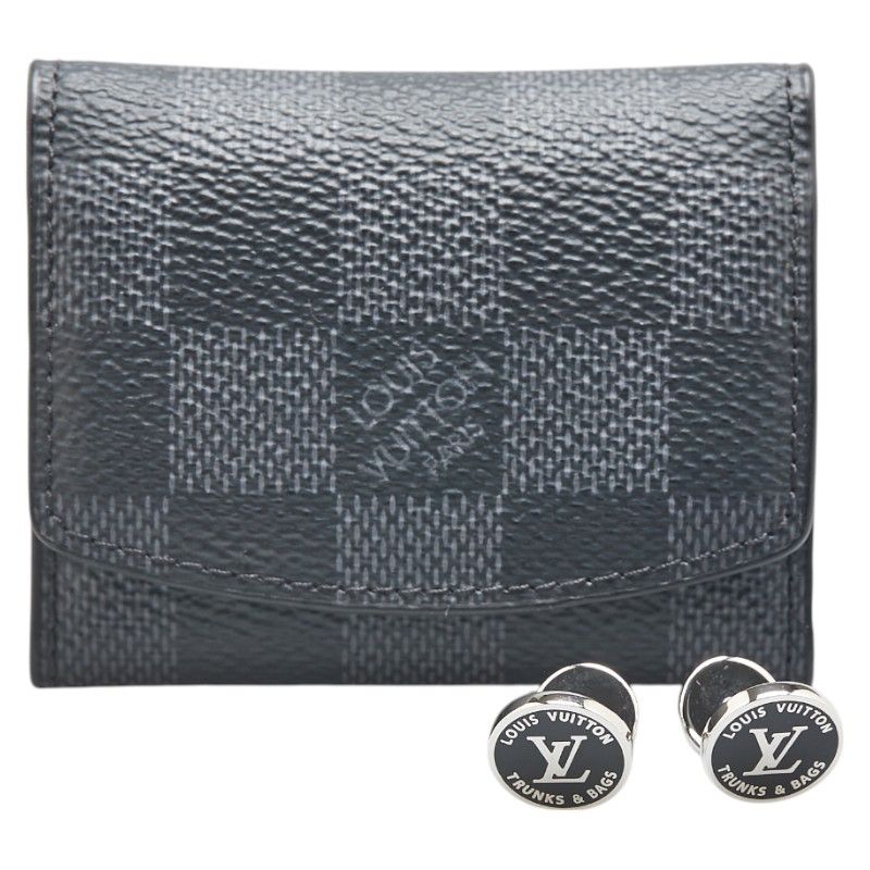 ルイ ヴィトン ダミエ グラフィット カフリンク LV アワード カフス