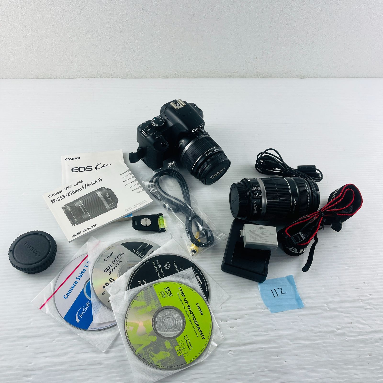 ◇112【動作OK】CANON デジタル一眼レフカメラ ダブルズーム ◇112【動作OK】CANON デジタル一眼レフカメラ ダブルズーム