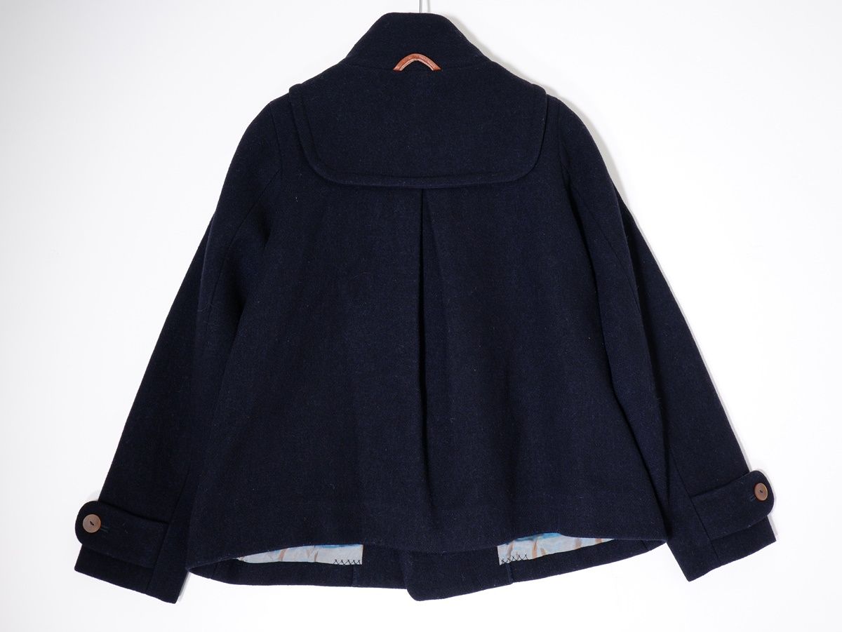 Pallas Palaceパラスパレス レザー使い メルトンウールショートコート