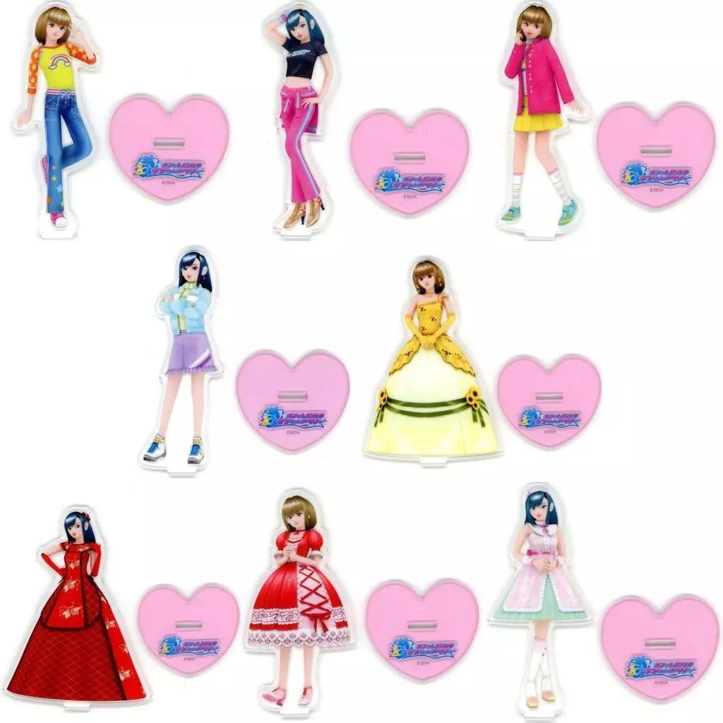 ラブandベリー　アクリルパネル 中古】アクリルスタンド・アクリルパネル 全8種セット) クリアスタンド