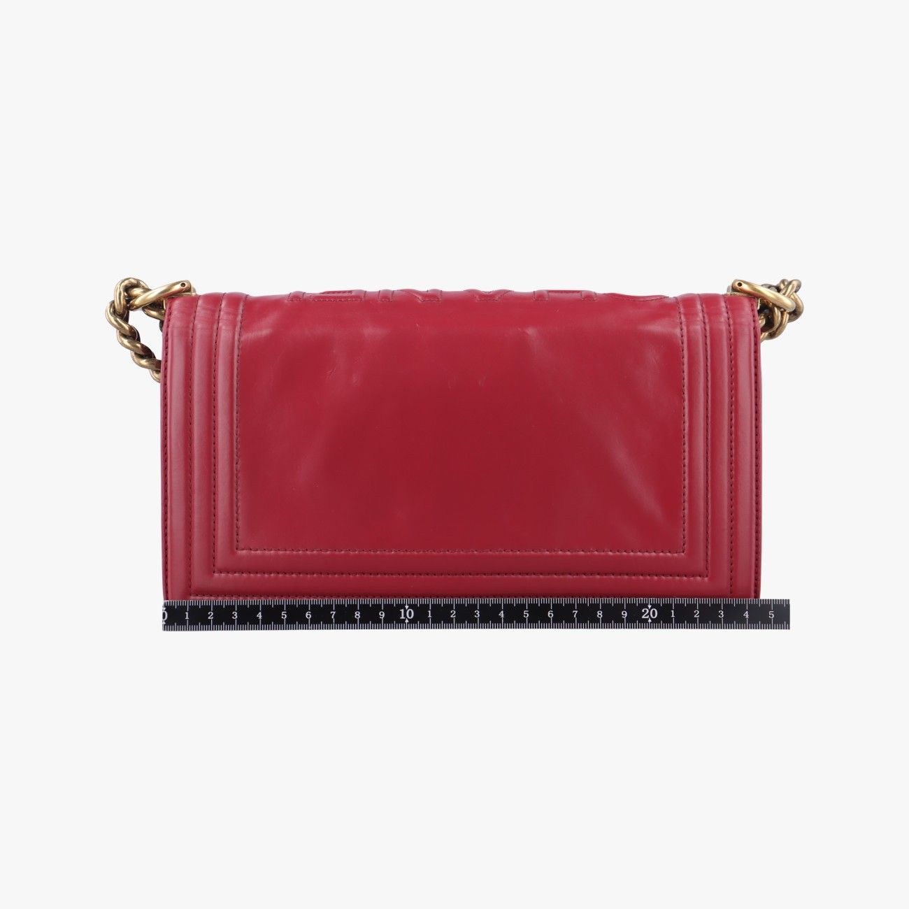 シャネルChanelボーイシャネルレッドレザーA6671315642113