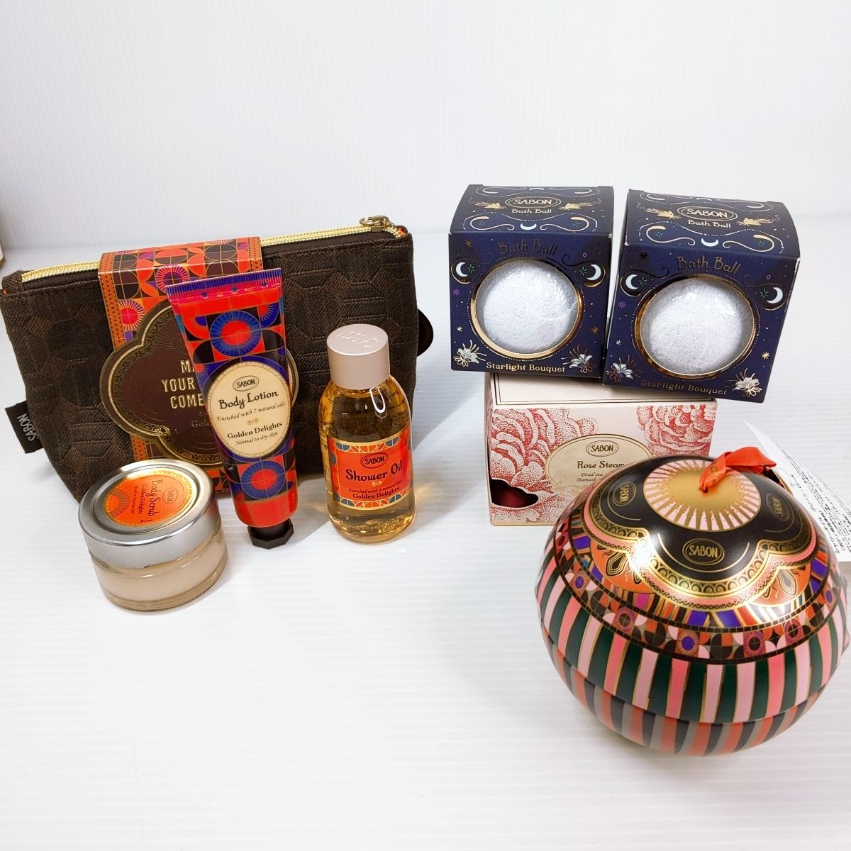 【中古品】SABON サボン ボディスクラブ バスボール　セット 〇YR-53000〇