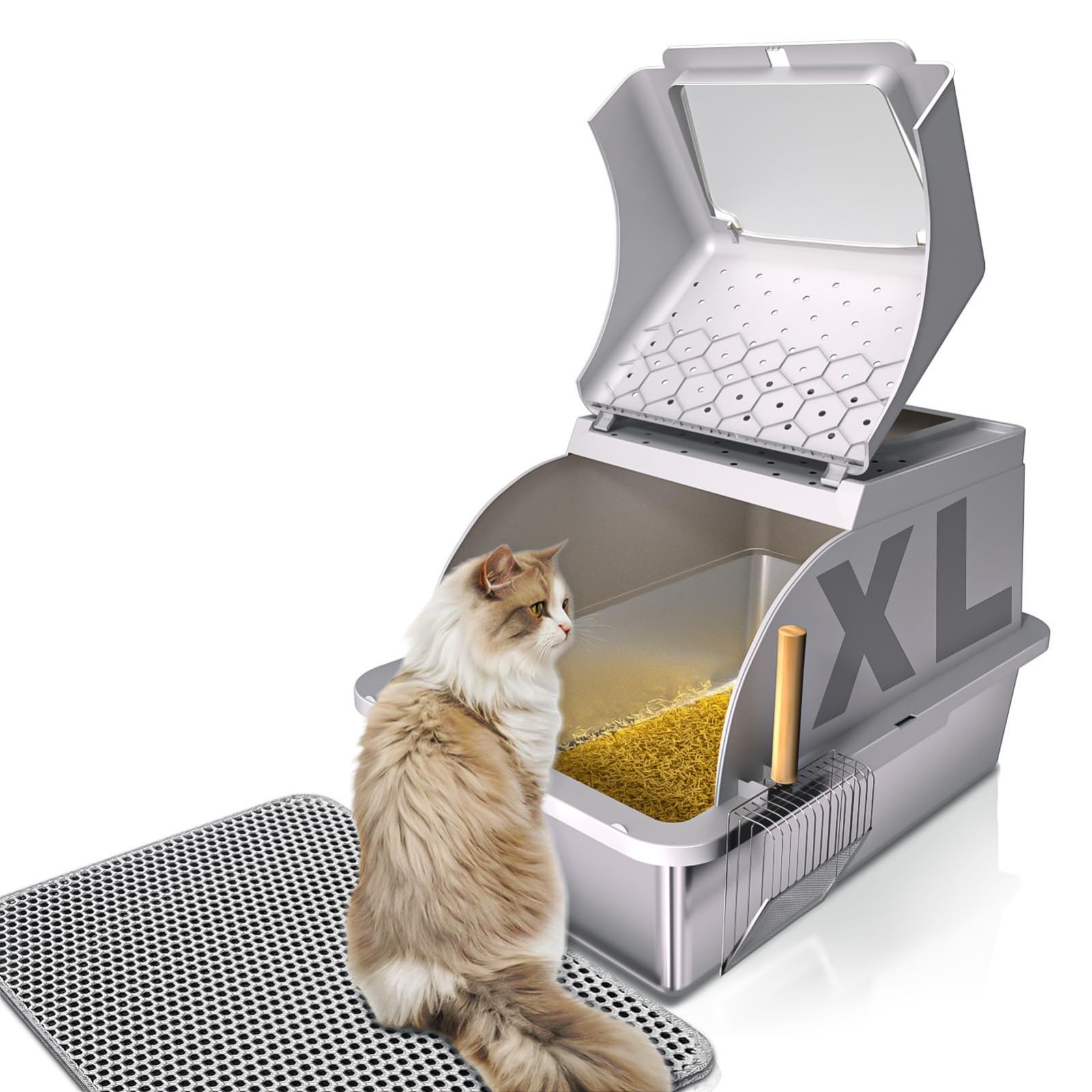 PETTOM 猫ケージ キャットケージ 幅82cm 2/3段 ペット 猫 キャット