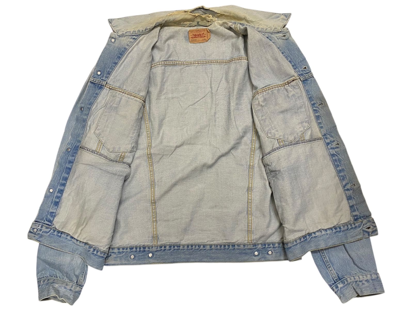 Levi'sリーバイス70550サードジージャントラッカージャケットXL Levi's リーバイス トラッカージャケット AGED RINSE MADE IN