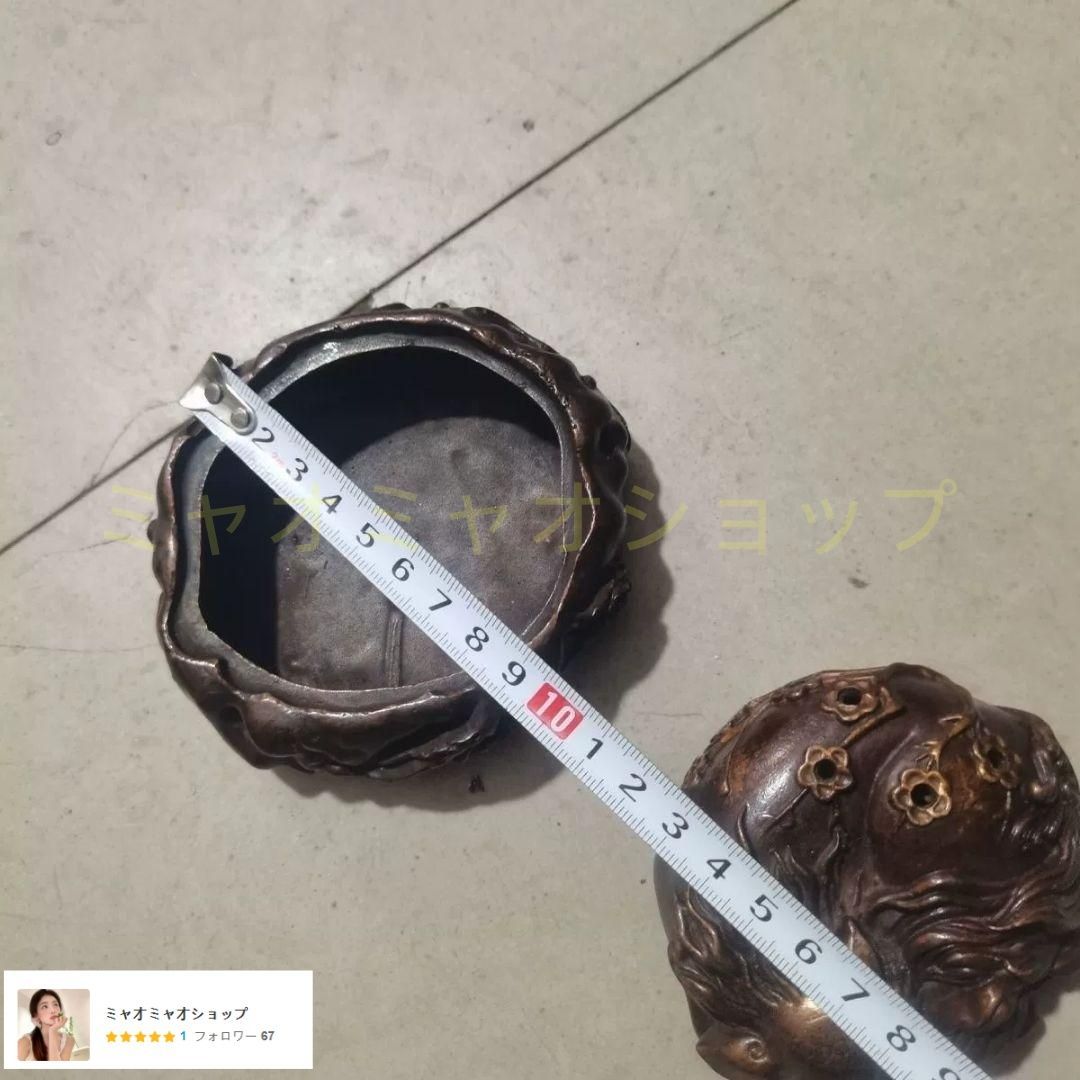 銅製 九尾狐薫香炉 室内薫香炉 茶道具 香道具 装飾品 工芸品 置物 磁器 九尾狐香炉 禅意薫香炉 茶道具 香道具 装飾品 工芸品 置物