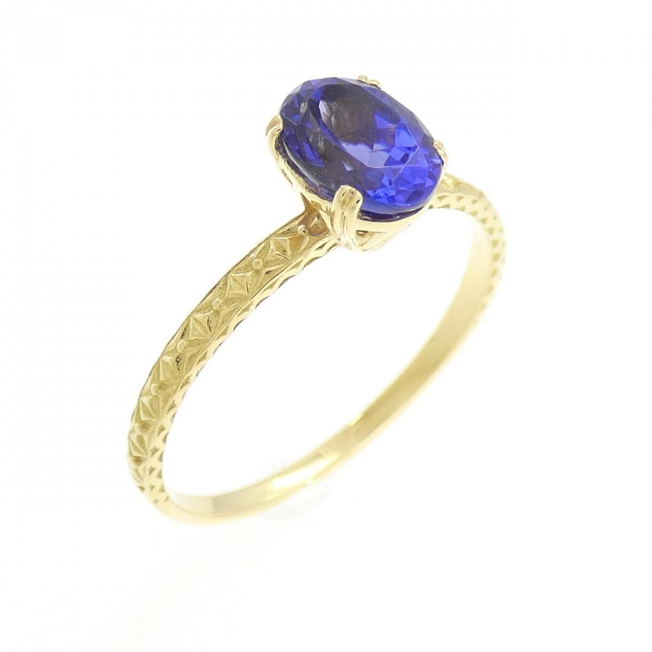 K18YG タンザナイト リング 0.88CT