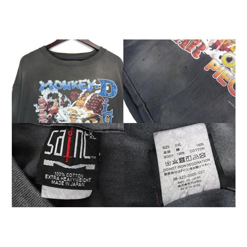 セントマイケル SAINT MICHAEL × ワンピース ONE PIECE 23AW 【 OP SS T SHIRT LUFFY SM A23  0000 C27 】 ルフィ ギア5 ニカ ヴィンテージ 加工 プリント Tシャツ 37322 - メルカリ