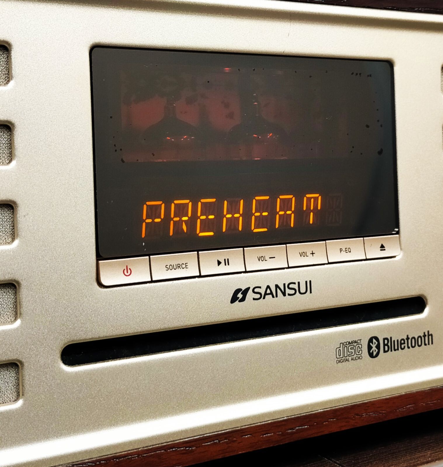 SANSUI Bluetooth搭載 真空管ハイブリットアンプ式 CD/USB
