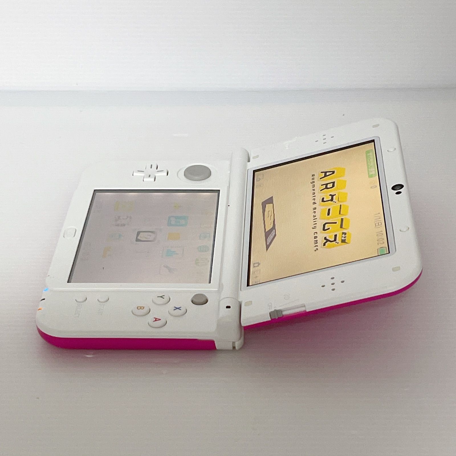 New ニンテンドー 3DSLL ピンクホワイト 上画面IPS液晶 遊べるセット 動作 済み ds 3dsll 3DS LL任天堂