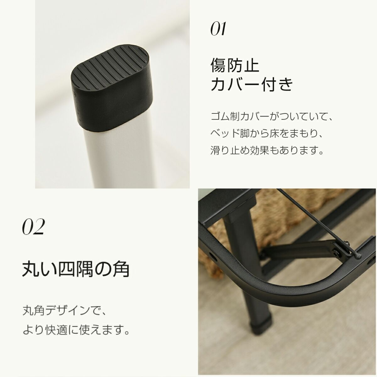 限定価格！パイプベッド 折りたたみベッド シングル 組立簡単 （S）BLACK 限定価格x送料無料】NANAMIパイプベッド 折りたたみベッド シングル