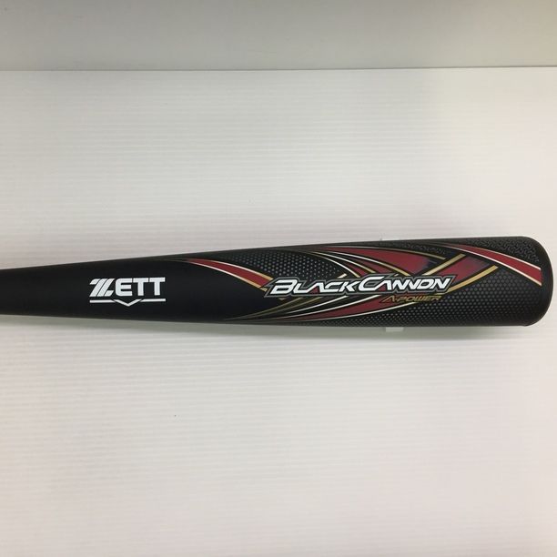 中古品 ゼット ZETT ブラックキャノン A-POWER 軟式用FRP製バット