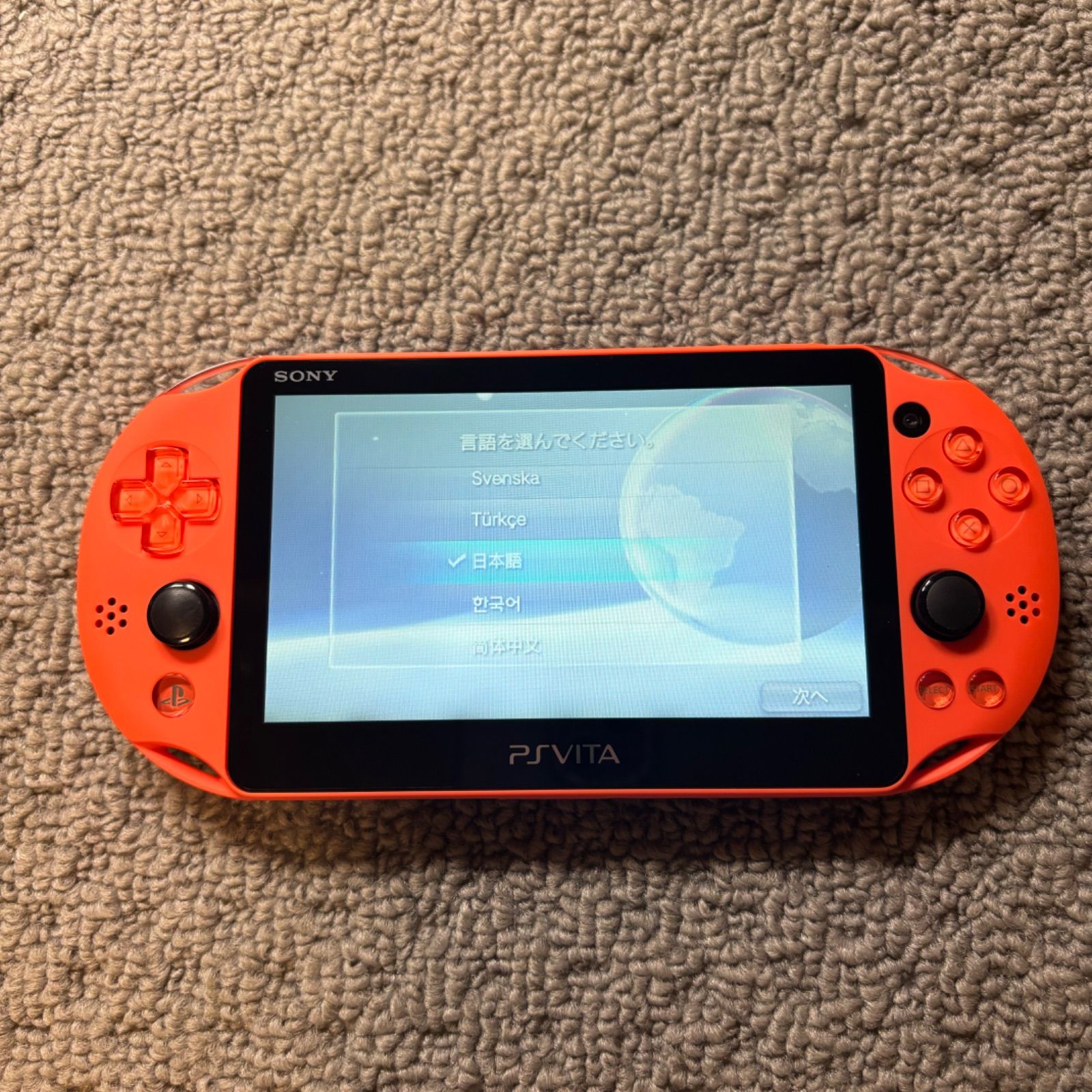 動作確認済】PCH-2000 psvita PSVITA PlayStationVita ネオン 