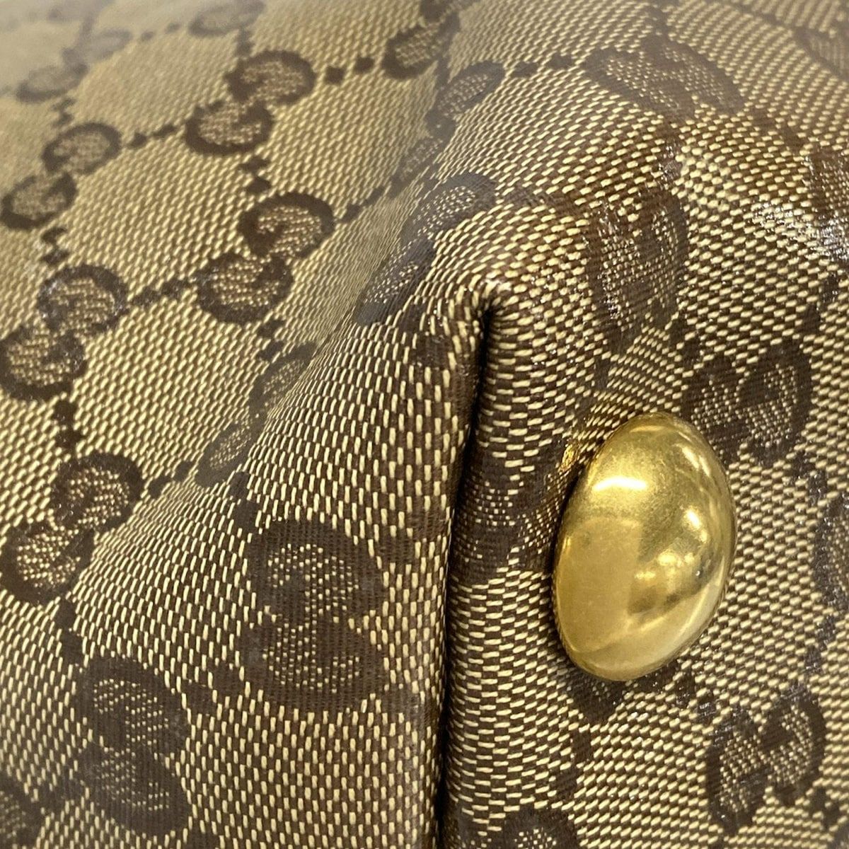 ダークブラウン×ベージュ スタッズ