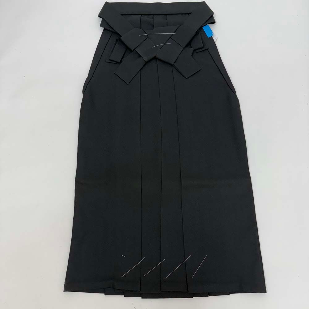 袴 M size 紐下丈90.5cm 行灯袴 卒業袴 女性用袴 刺繍 黒 中古 4715