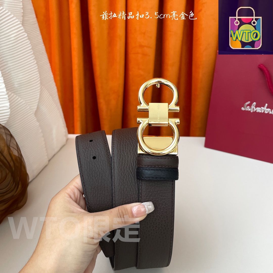 今日特価】FERRAGAMO フェラガモ ダブルフェイスレザーベルト