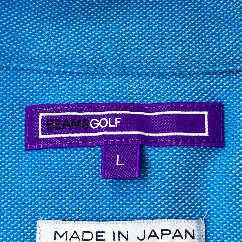 ゴルフ サイズ：L BEAMS GOLF ビームスゴルフ 半袖ポロシャツ ブルー系