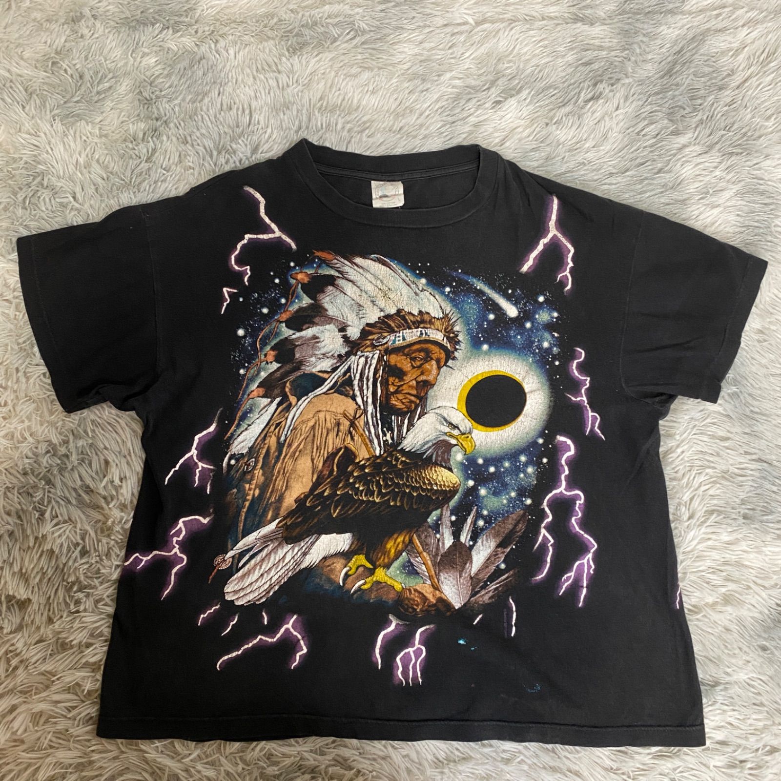 アメリカンサンダー メンズ tシャツ Lサイズ ネイティブ