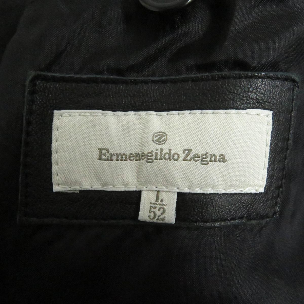 美品□Ermenegildo Zegna/エルメネジルドゼニア 無地 テーラードカラー