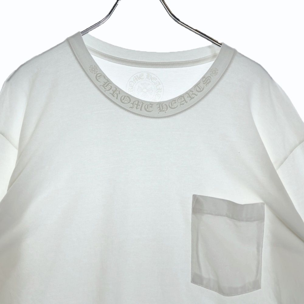 【⠀CHROME HEARTS ホワイト ロングスリーブ Tシャツ M⠀】 クロムハーツ Chrome Hearts ロングTシャツ Lサイズ ホワイト