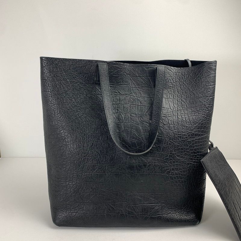 希少SAINT LAURENT PARIS クロコ型押し レザートートバッグ SAINT