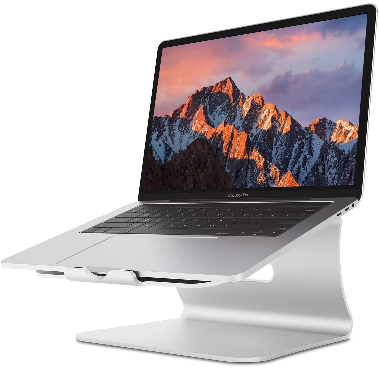 Bestandノートパソコンスタンド 対応 Macbook Air Pro/富士通11 '' -16 ''PCスタンド - (シルバー)