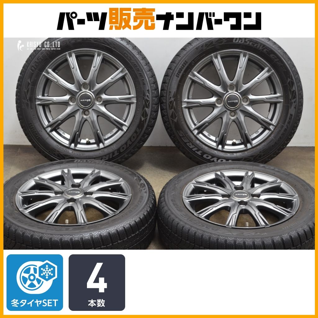 スタッドレス】AZANE E-10 14in 4.5J +45 PCD100 トーヨー オブザーブ 