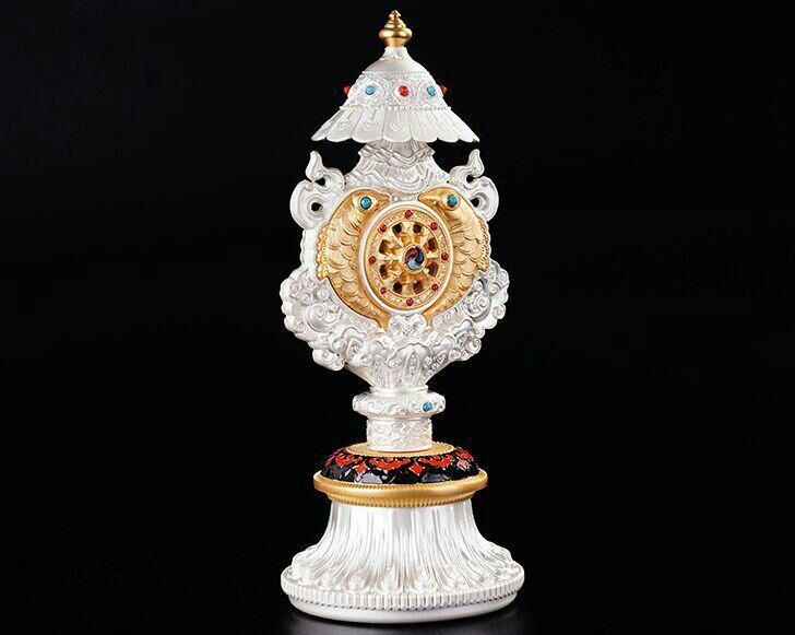 仏教用品密宗器吉祥八宝供具並べ0