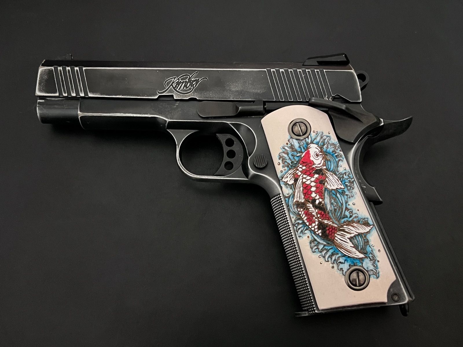 G-26 の削り出し革グリップ 東京マルイ ガバメント用｜昇鯉 大正三色