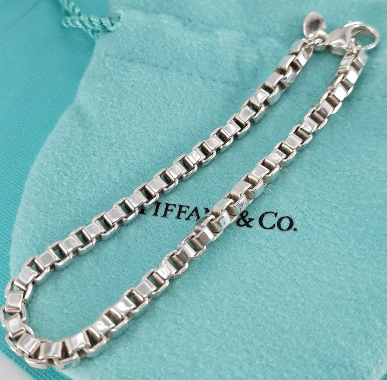 美品 TIFFANY&Co.【AG925】ベネチアン　ブレスレット 箱付き