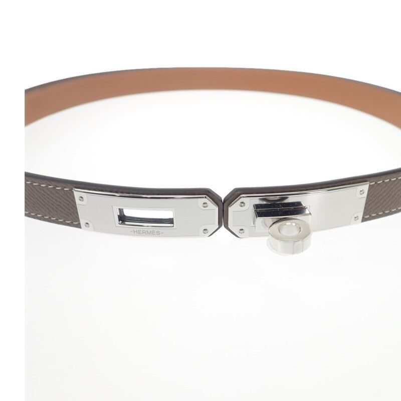 【HERMES】ケリー18 エトゥープ ベルト ヴォーエプソン K刻印 HERMES エルメス ベルト ケリーベルト18 エトゥープ ヴォー