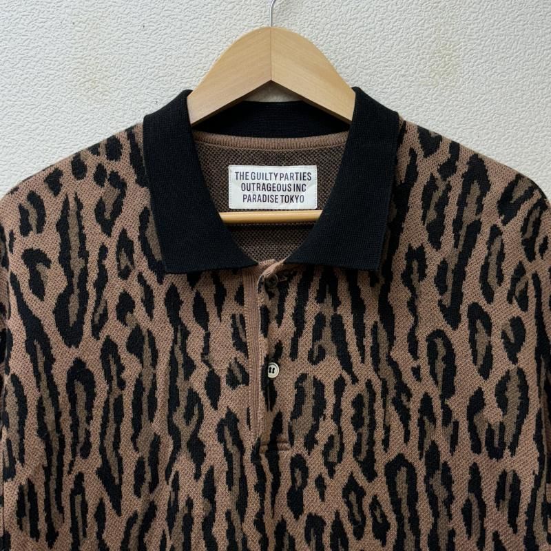 WACKO MARIA ワコマリア ポロシャツ 半袖 LEOPARDKNIT JAQUARD 