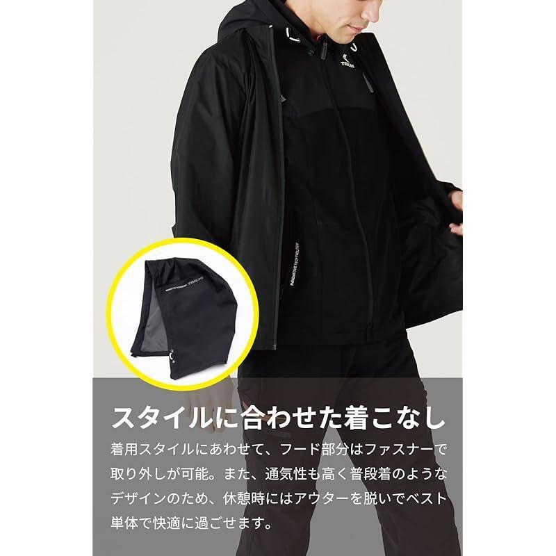 RS TAICHI] インナー ﾌﾟﾛﾃｸｼｮﾝ ﾒｯｼｭﾍﾞｽﾄ BLACK L