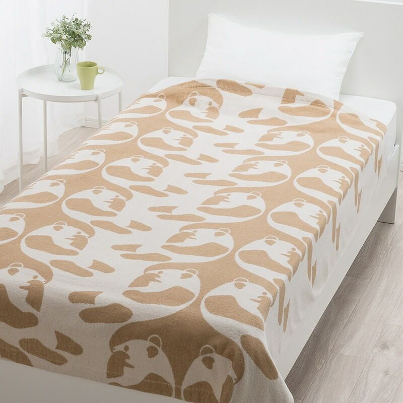 西川×【Finlayson】ニューマイヤー毛布 フィンレイソン パンダ柄タグ付き 西川×【Finlayson】ニューマイヤー毛布 フィンレイソン パンダ柄