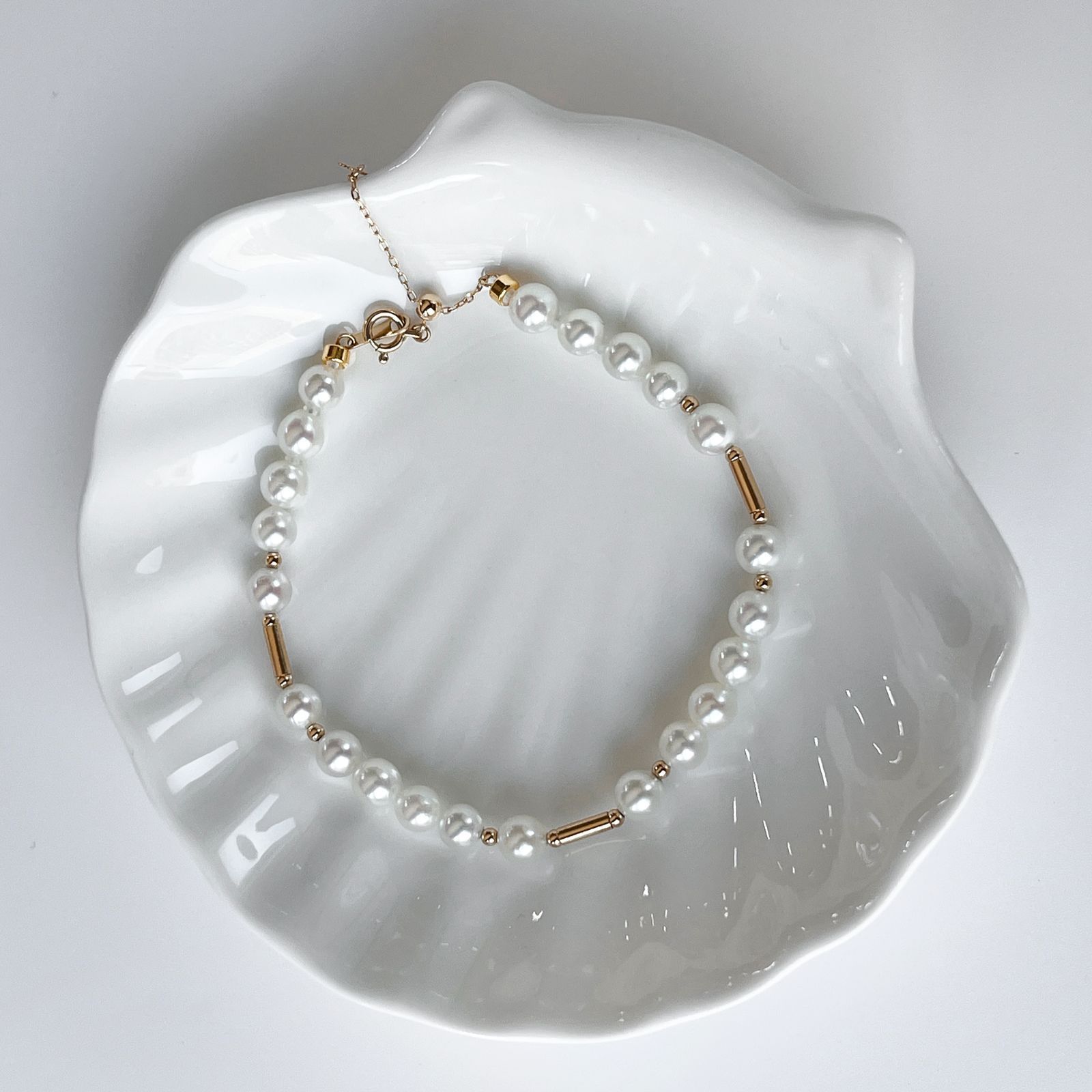 MIKIMOTO ミキモト パール 真珠 ブレスレット K18ホワイト