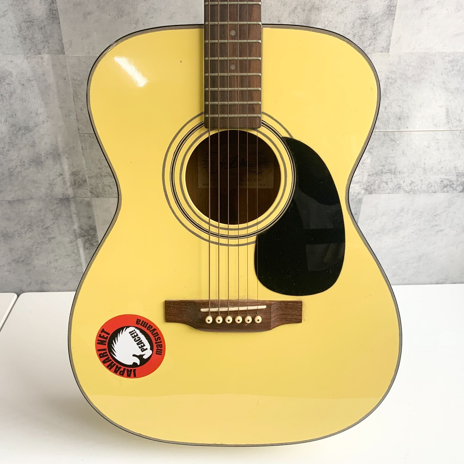 イエロー アコースティックギター TV-Jockey 1980 Tokai CE-50 Cat's Eyes D28 Style X-Braced Dreadnought