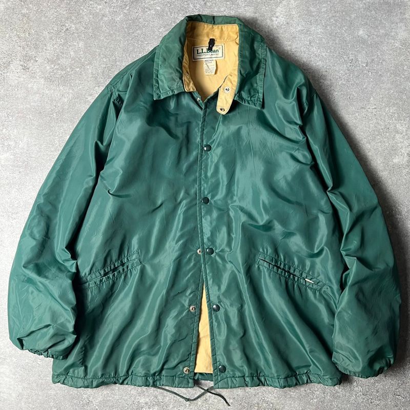 80s LLBean チンストラップ ナイロン コーチ ジャケット L / 80年代 
