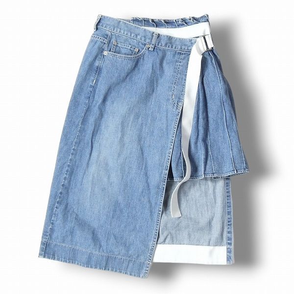 Sacai サカイ カシュクールデニムスカート 43J3102