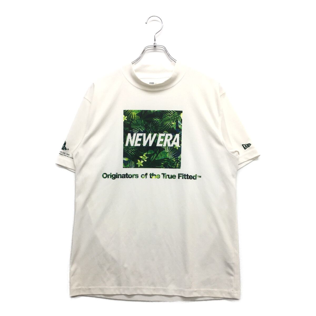中古 メンズ ニューエラゴルフ NEW ERA GOLF 半袖シャツ XL 白  ホワイト モックネック ハイネック